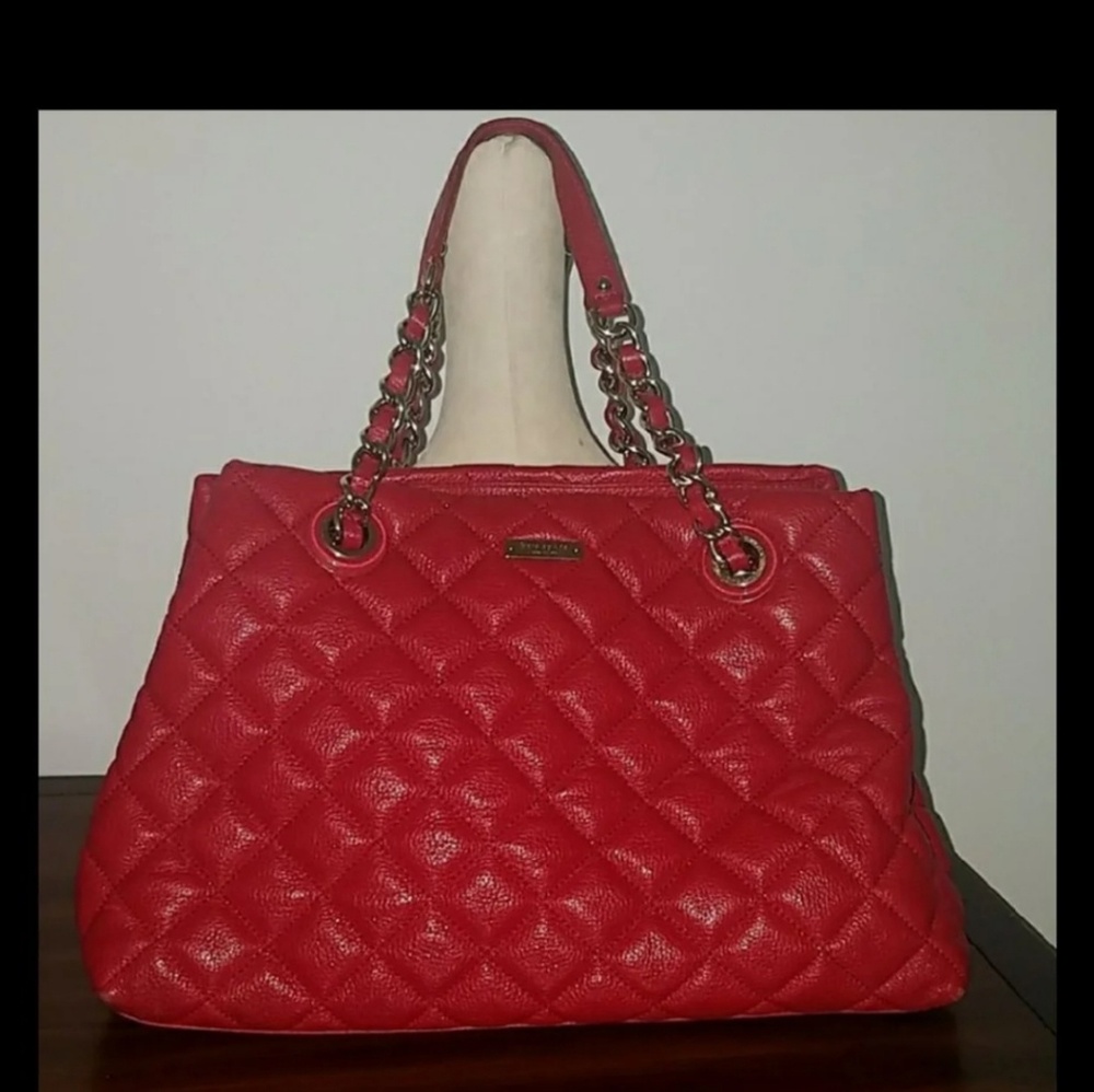 ♥️❤Kate spade quilted red handbag♥️